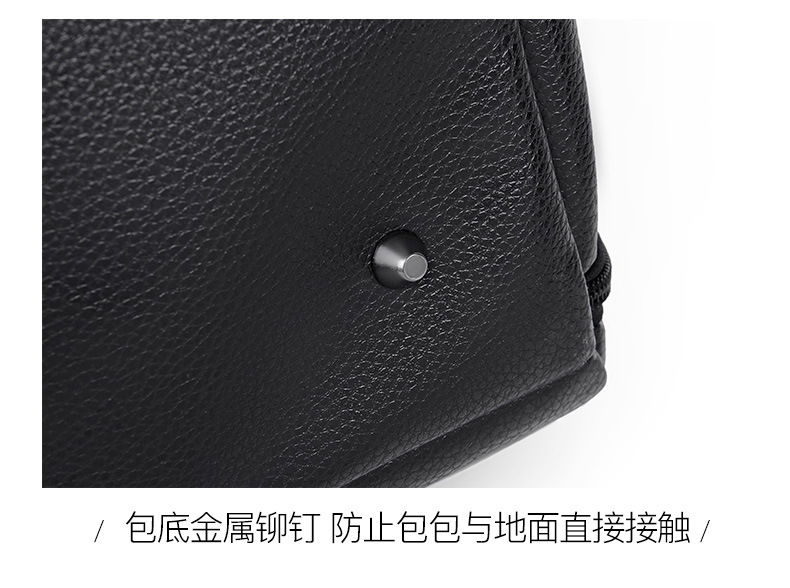 Customized Vegan Pebble Texture Leather Travel Weekender Overnight Duffel Bag