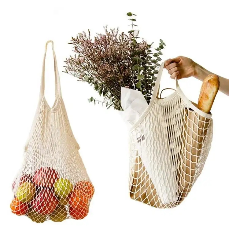 Wholesale Fashion Straw Indonesia Mesh Clutch Cotton Beach Tote Bag Shopping Tote Net Rattan Tote Bag with Handle