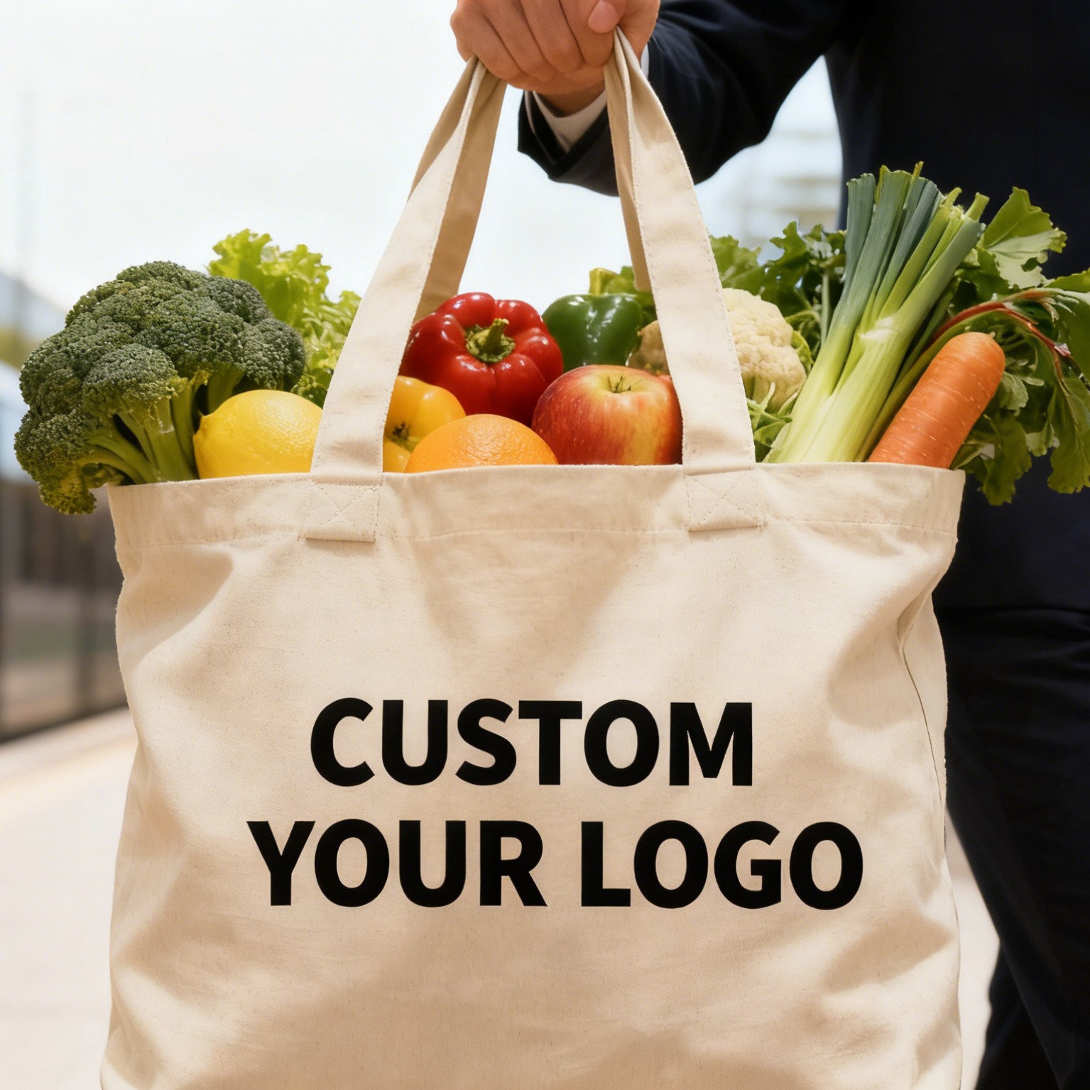 Wholesale Custom Printed Cute Women Cross Body Gift Bag 10 Oz Organic Cotton
