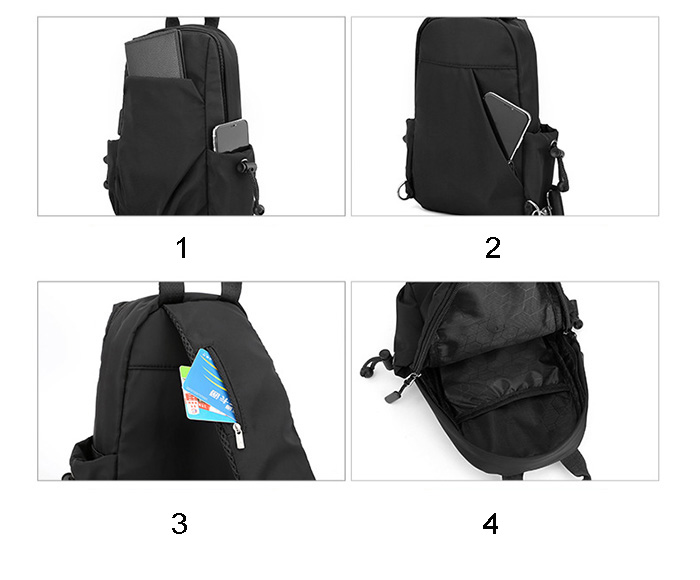 New Multifunctional Messenger Bag Small Backpack Yiwu Waterproof Casual Nylon Bag Men Crossbody Bags