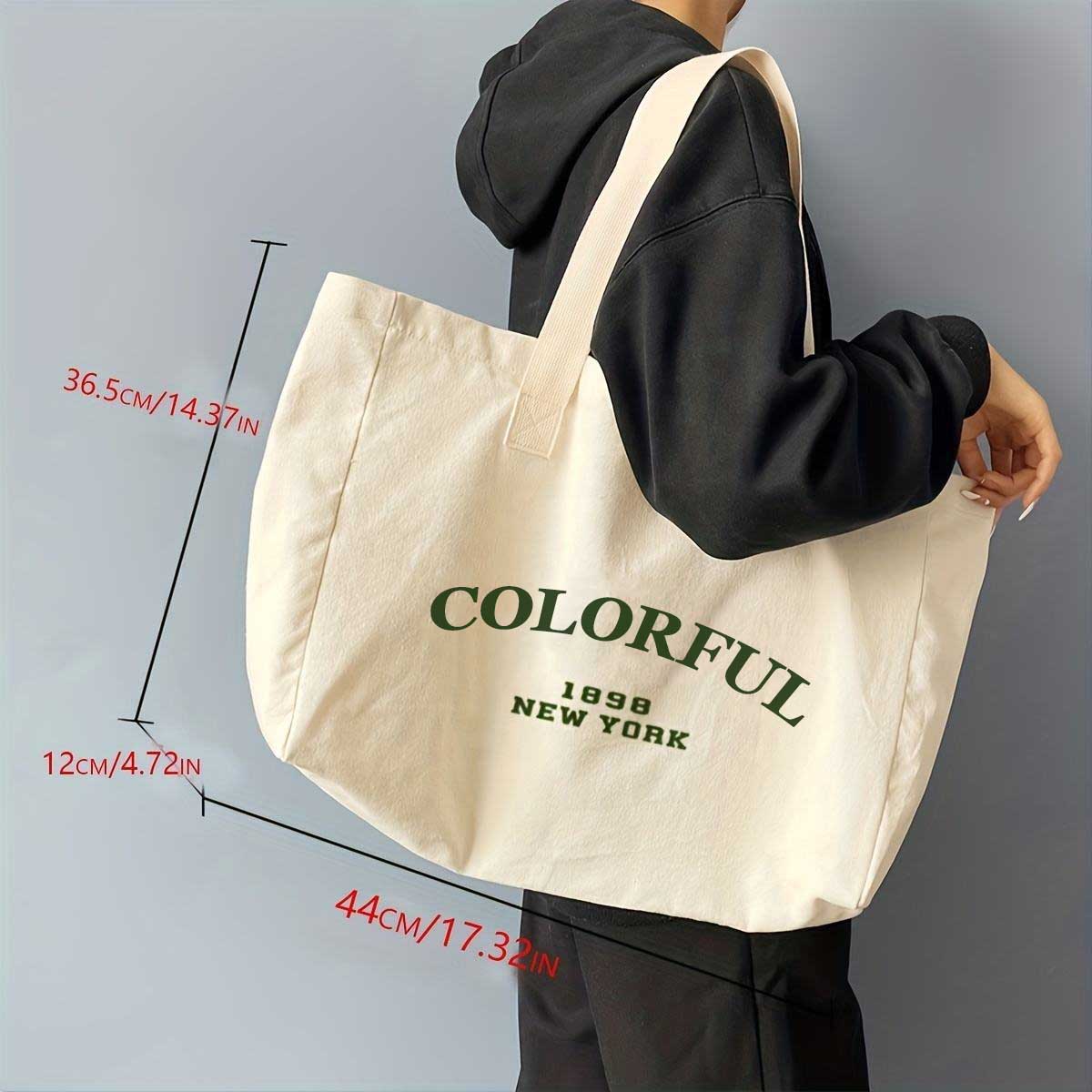Customized Color Logo Tote Bags Recycled Cotton Canvas With Daily Advertising Travel Gift Usage Reusable Blank Shopping Bags