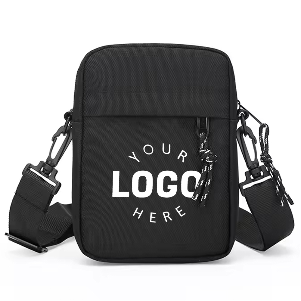 Custom Logo Waterproof Small Crossbody Sport Strip Sling Shoulder Bag Large Capacity Messenger Bag Man Sacoche Homme