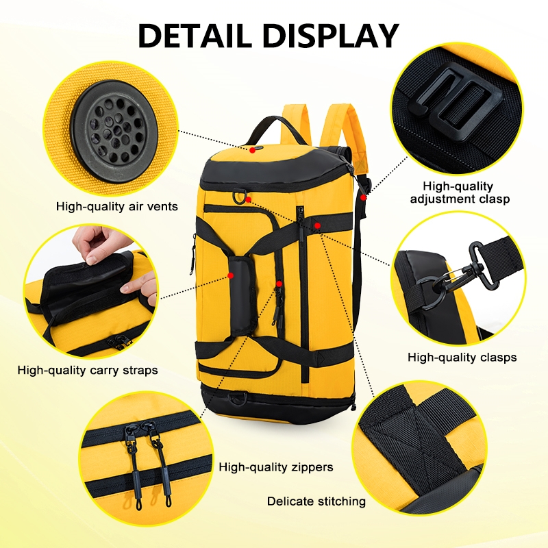 VIPOKO Custom Logo Travel Bags Gym Training Waterproof Outdoor Travel Hiking Sport Backpack Tinnis Bag for Men Women Duffle Bag