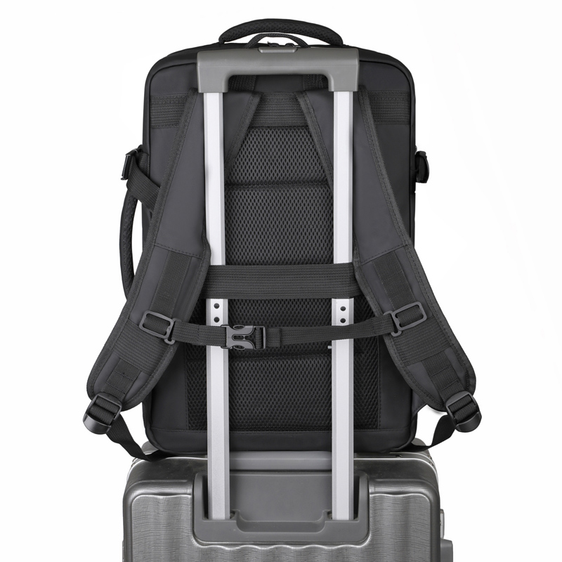 OMASKA Wholesale Backpack Office Computer Bag Black Nylon Custom Logo Laptop Backpacks
