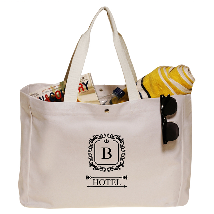 100% Cotton Letter Pattern Tote Bag Ultimate Companion Reusable Grocery Tote For Shopping Farmers Markets &amp; Supermarkets
