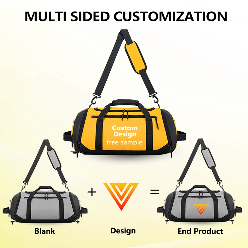 VIPOKO Custom Logo Travel Bags Gym Training Waterproof Outdoor Travel Hiking Sport Backpack Tinnis Bag for Men Women Duffle Bag