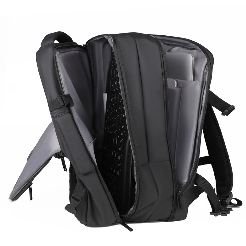 OMASKA Wholesale Backpack Office Computer Bag Black Nylon Custom Logo Laptop Backpacks