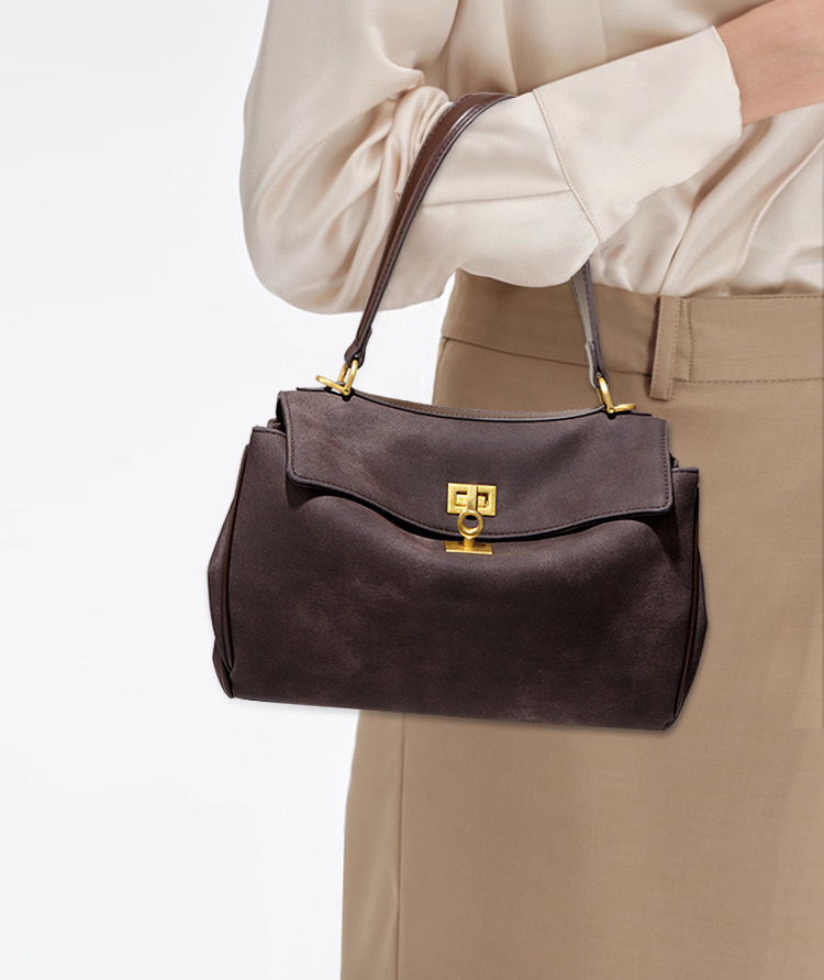 Fashion PU leather Tote Bag Grid 5