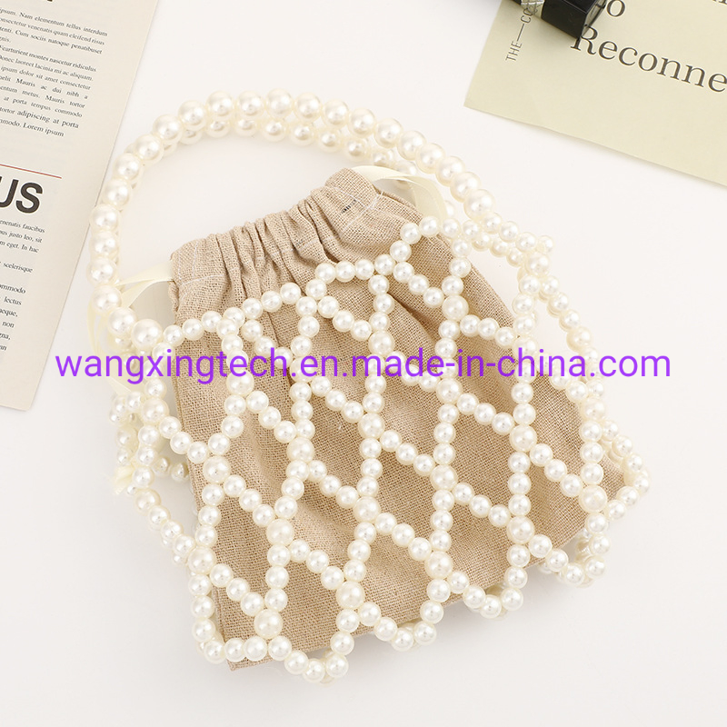 Cheap Women's Cloth Bag Handbag Evening Bag Pearl Mesh Ladies Dress Dinner Fashion Clutch Bag