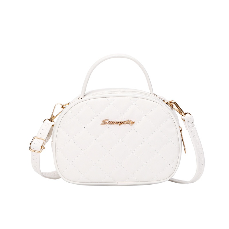 Dropshipping New Arrival Fashion Casual Quilted Style Quilted Shell Bag Embroidered Shoulder Crossbody Satchel Bag