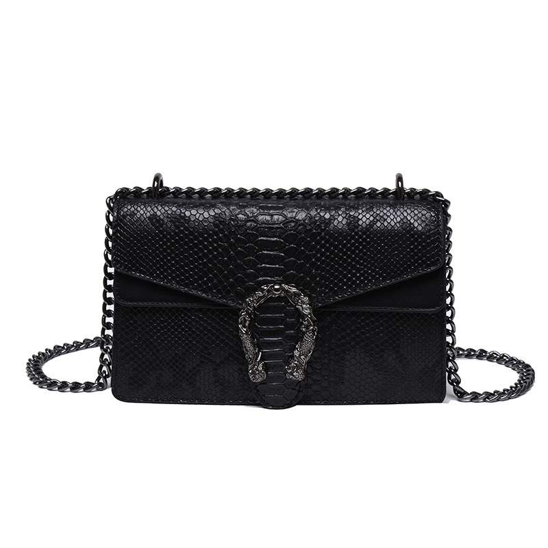 European American Retro Style Chain Small Square Bag Women's Shoulder Bag New Cross-border Fashion Casual Single Polyester