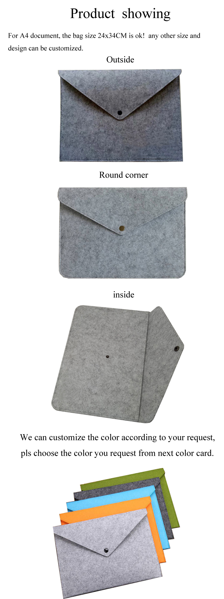 Felt Document Bag