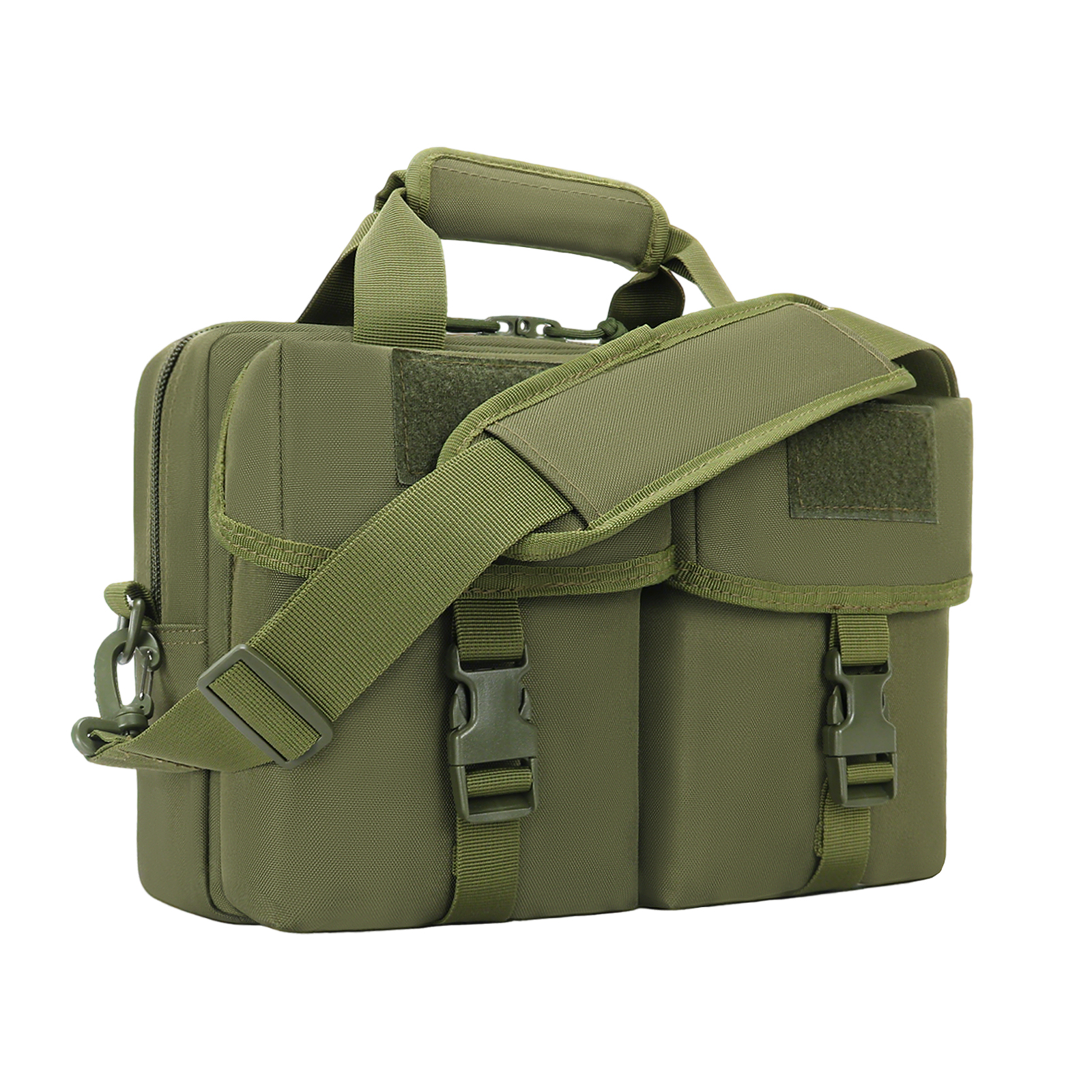 Tactical MOLLE Messenger Bag Sling Shoulder Pack Briefcase with Laptop Compartment Utility Carry Satchel for Outdoor EDC Work