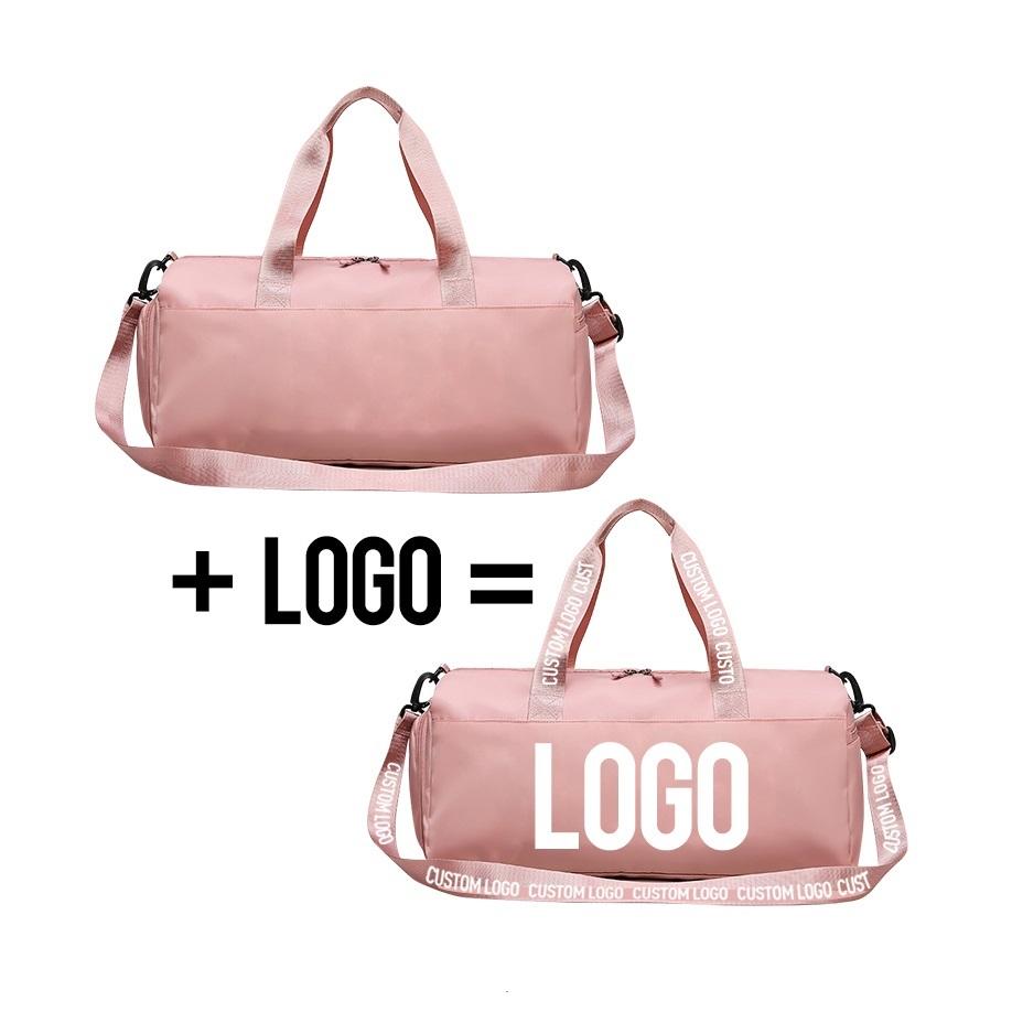 Wholesale Fashion Designer Sports Gym Duffel Bag Custom with Logo Oxford Overnight Tote Weekend Pink Travelling Duffle Bag