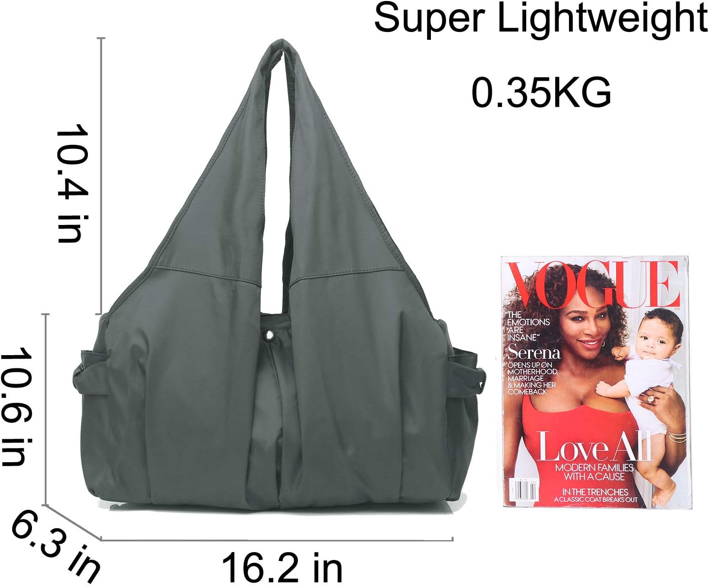 Custom Shoulder Bag for Women, Lightweight Waterproof Oxford Nylon Tote Purse Large Capacity Travel Work Shopping Hobo Handbag