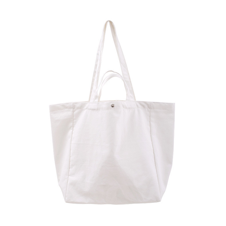 Custom Logo Black Natural White Various Color Cotton Tote Bag for Shopping Packaging Recycled Canvas Shoulder Bags