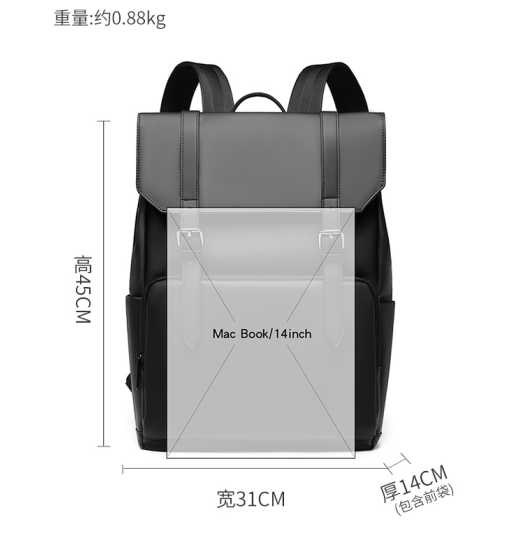 KABINU Custom College Luxury Student Waterproof Laptop Backpack Durable Oxford USB Charging School Bookbag For Men Women
