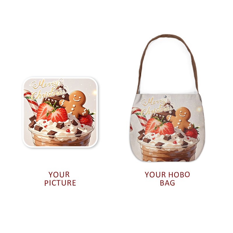 Tote Bag with Zipper Closure Soft Hobo Handbag Customized Anime Print Hobo Shoulder Hobo Bag