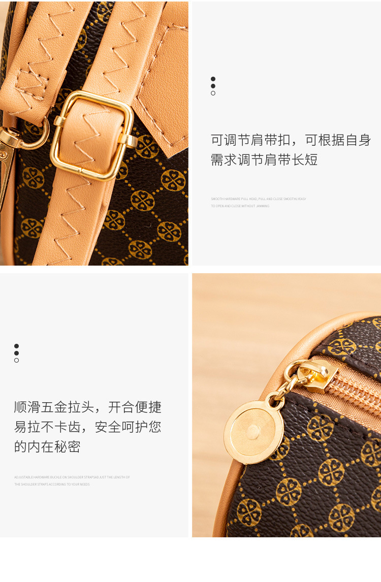 New Fashion Trendy Print Handbags Luxury Pu Leather Crossbody Bag Boston Pillow Bag Shoulder Bags for Women