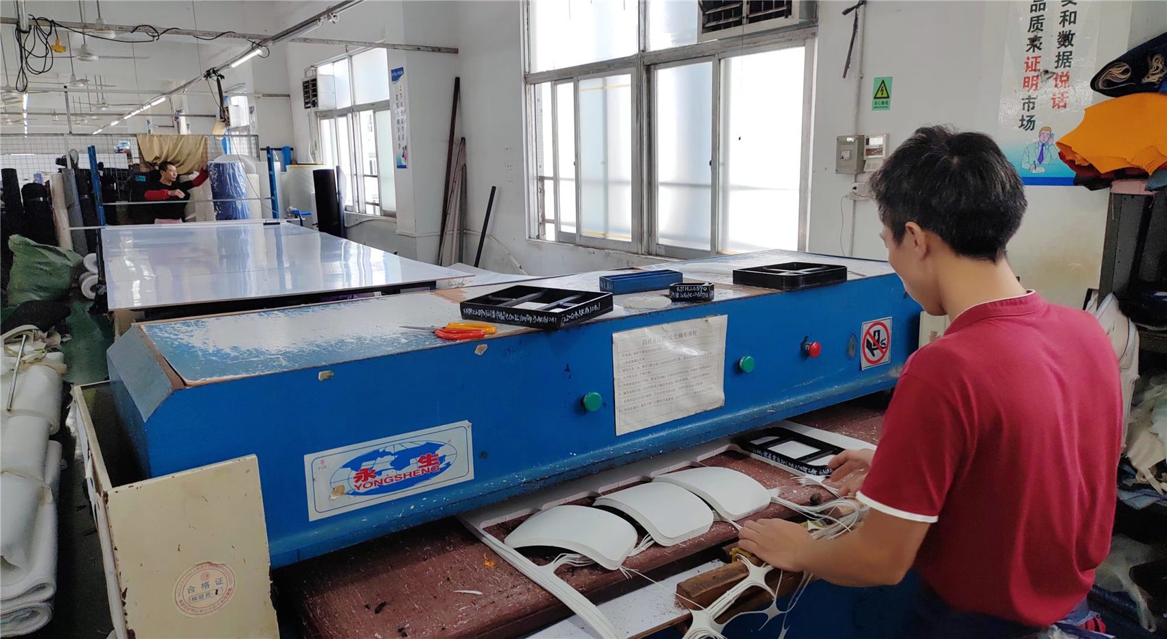 Advanced cutting machine operations at Ripped Fashion Co. Hebei Province China