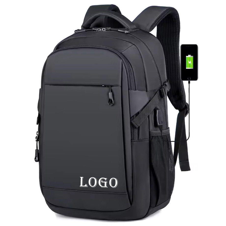 Custom logo Business Travel Laptop Rucksack Wasserdicht Backpack Bags with Usb Factory Oem Odm
