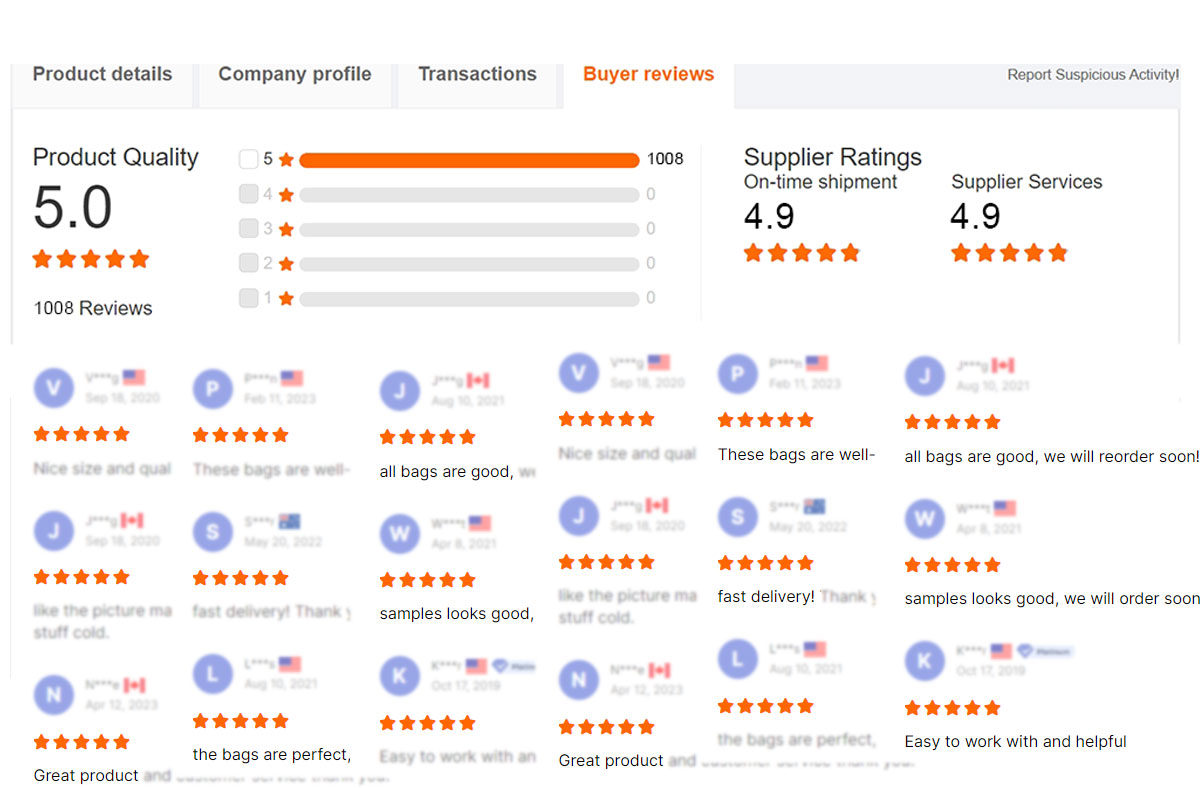 Customer reviews screenshot