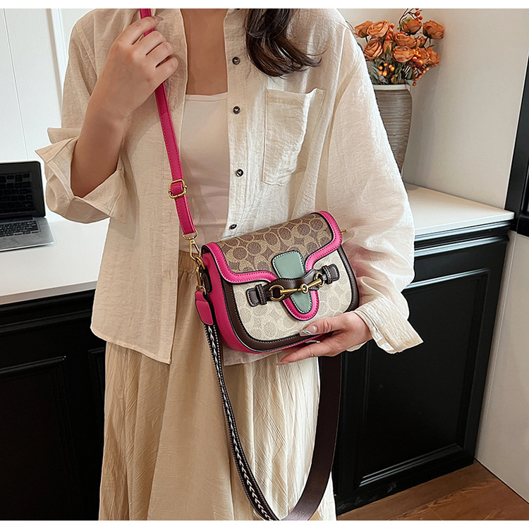 2025 New Fashion Luxury Design Printed PU Leather High Quality Women's Daily Versatile Shoulder Bag Messenger Bag