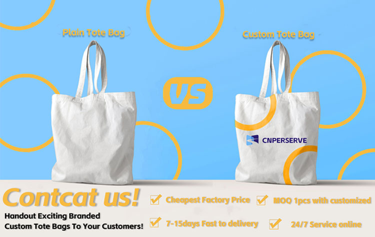 Custom Logo Cotton Canvas Tote Bag Details