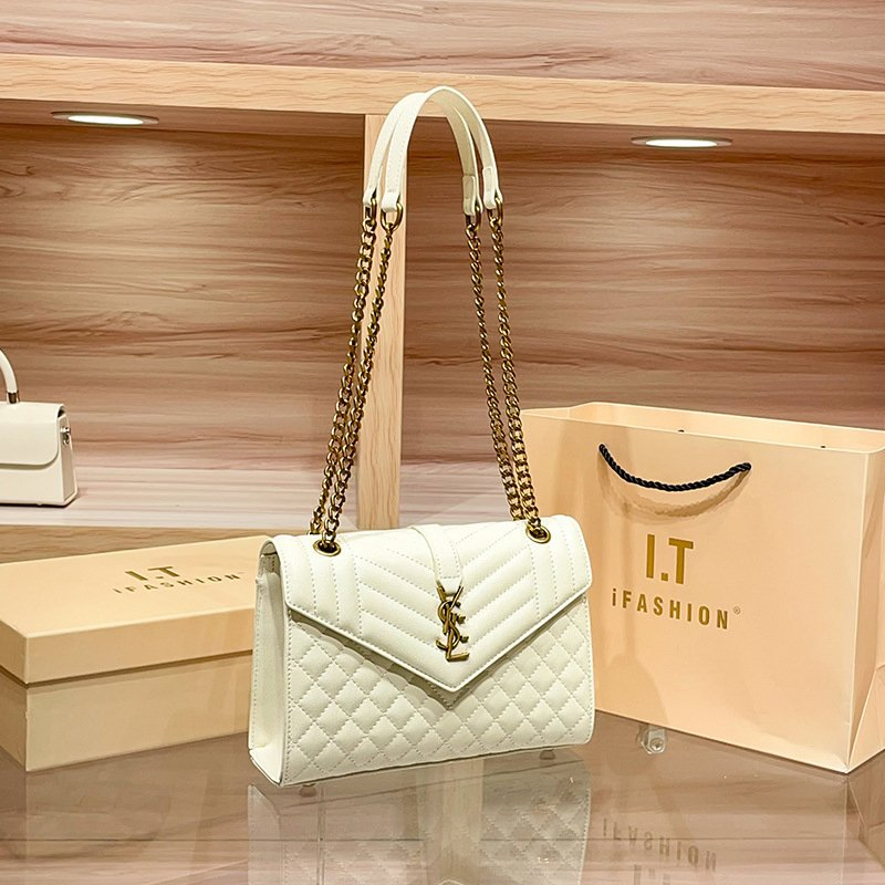 Luxury Designer Shoulder Bags for Womans Ladies Flap Fashion Handbag Chain Square Crossbody Underarm Bag Clutch Shoulder Bag