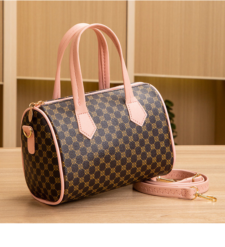 New Fashion Trendy Print Handbags Luxury Pu Leather Crossbody Bag Boston Pillow Bag Shoulder Bags for Women