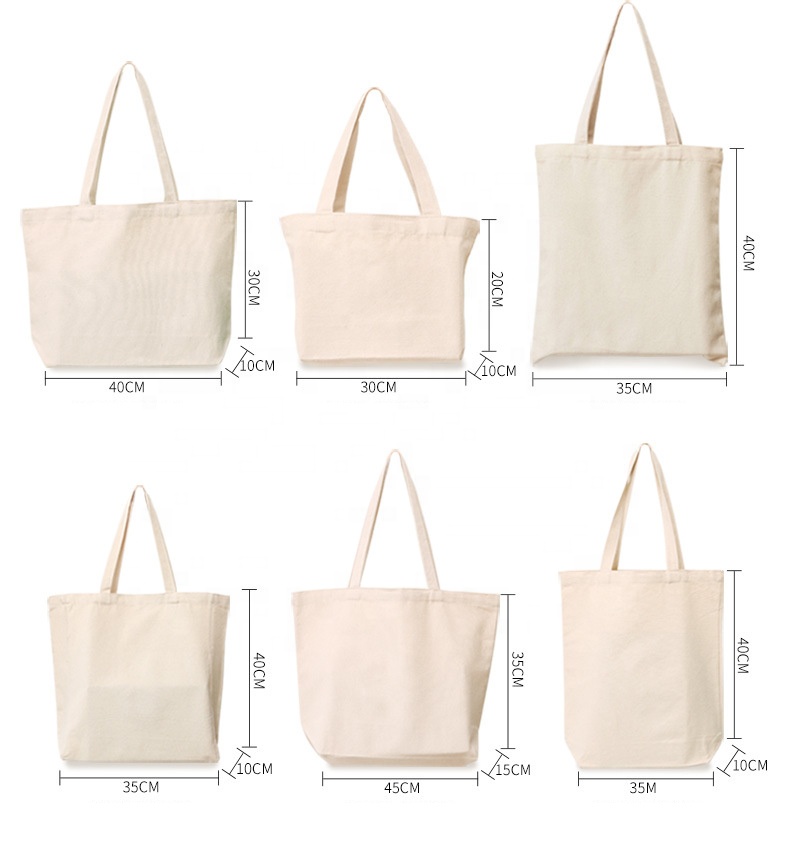 Large Capacity Casual Canvas Tote Bag With Zipper Custom Canvas Bag For Shopping Or Daily Use Beach Tote Bag