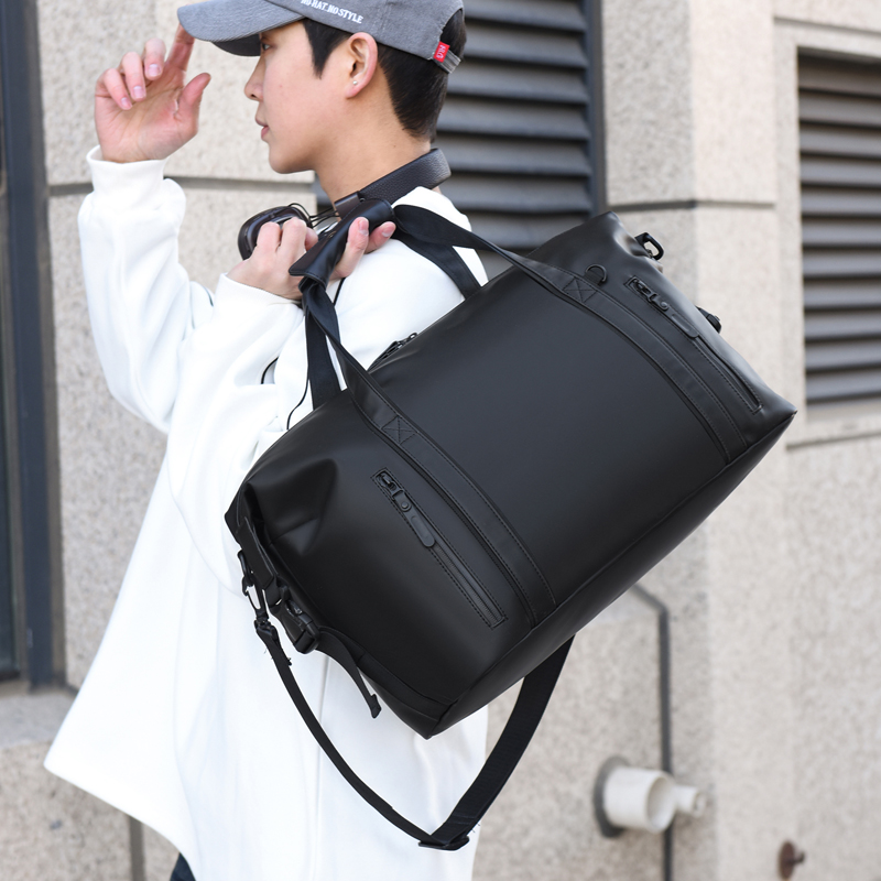 KABINU Large Capacity Travel Duffel Bag Waterproof TPU Coated Gym Sports Weekender Bag With Side Pockets Custom Logo