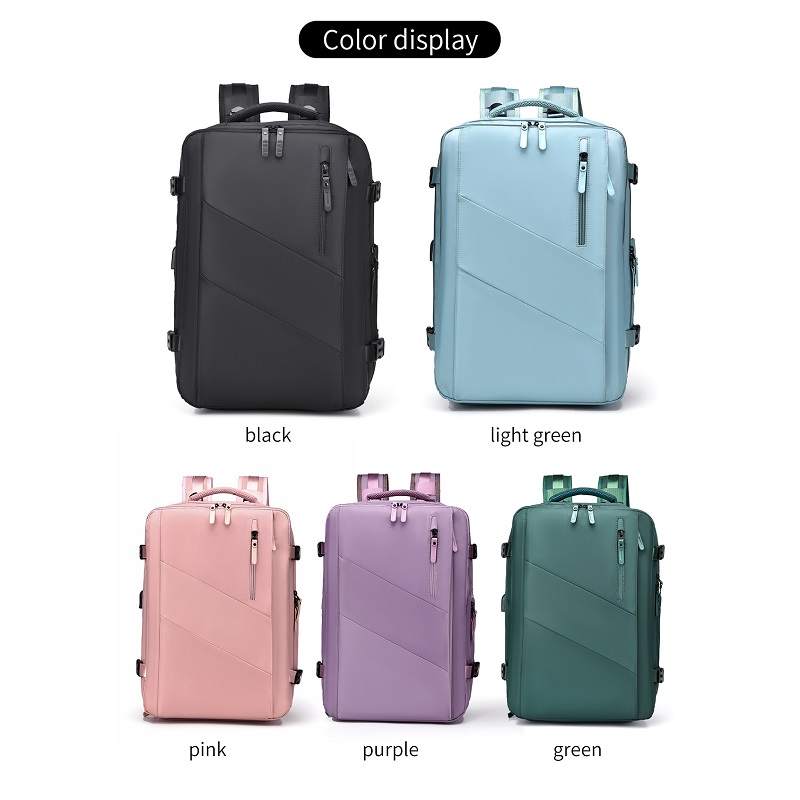 Popular Customized Logo Men's Minimalist Office Backpack Multi-Compartments High Capacity Oxford Laptop Backpack Travel Backpack