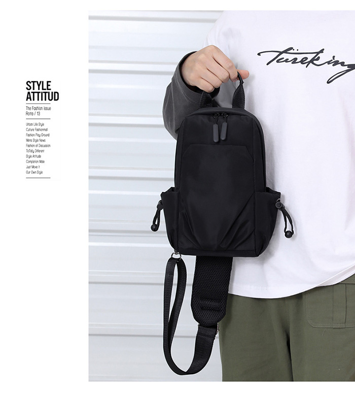 New Multifunctional Messenger Bag Small Backpack Yiwu Waterproof Casual Nylon Bag Men Crossbody Bags