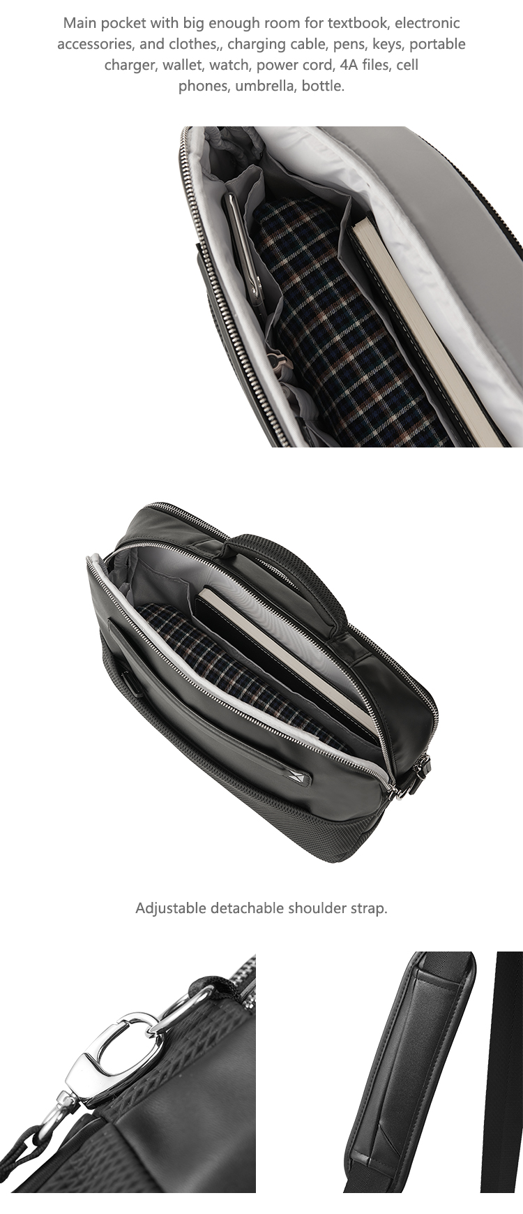 Wholesale Waterproof Men Leather Business Laptop Briefcase Bag Computer Bags