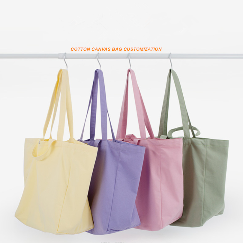 Personalized Cute Canvas Bag Custom Printed Logo Christmas Canvas Tote Bags For Women Reusable Cotton Canvas Gift Shopping Bags