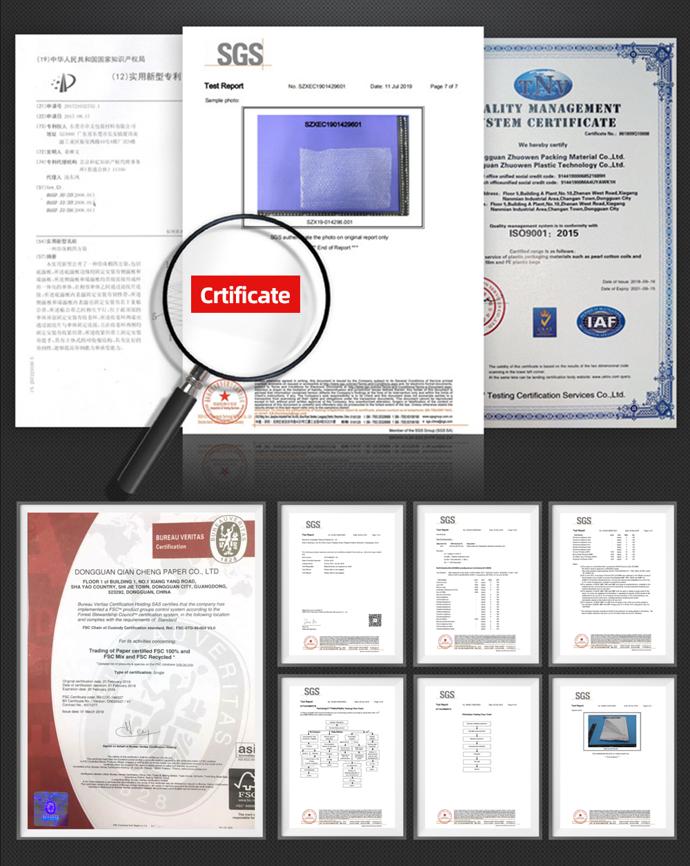 Certificates and Showroom