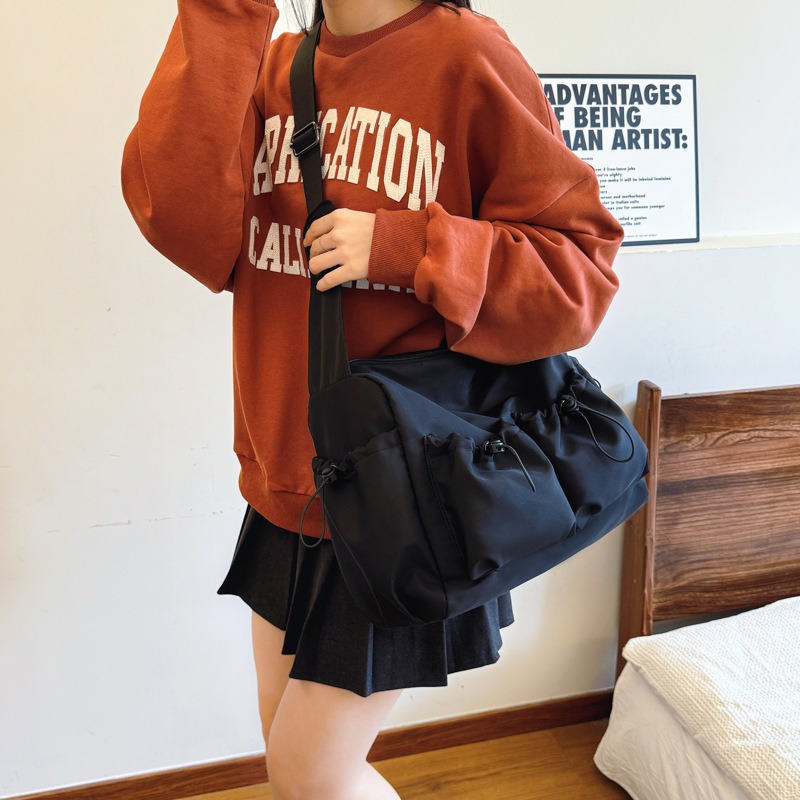 Minimalist Messenger Bag for Couples; Fashion Workwear Crossbody Bag for Literary Youth