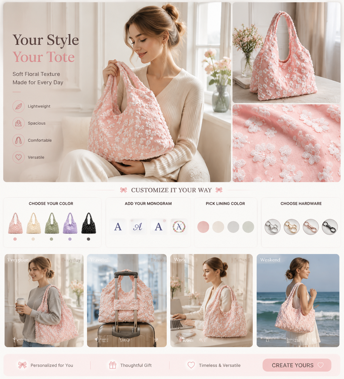 Summer New Arrival Stylish Minimalist Single Strap Zip Closure Fashionable Shoulder Bag
