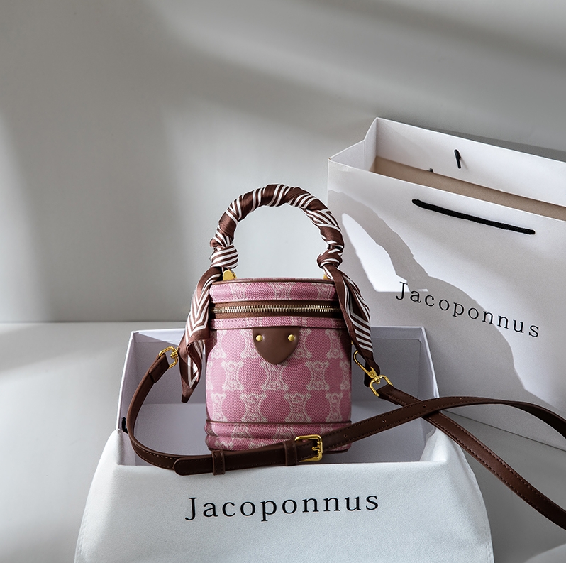 It's a Women's Crossbody Bag, a 2025 New Model Leather Retro Handbag, a Lucky Money Bucket Shoulder Bag and a Water Bucket Bag.