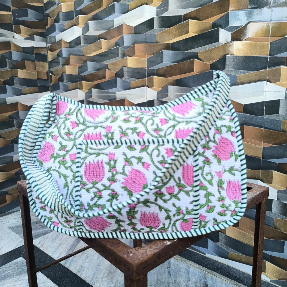 Wholesale Fashion Floral Print Hobo Bag Vintage Sling Bag Quilted Shoulder Bag for Women Daily Life