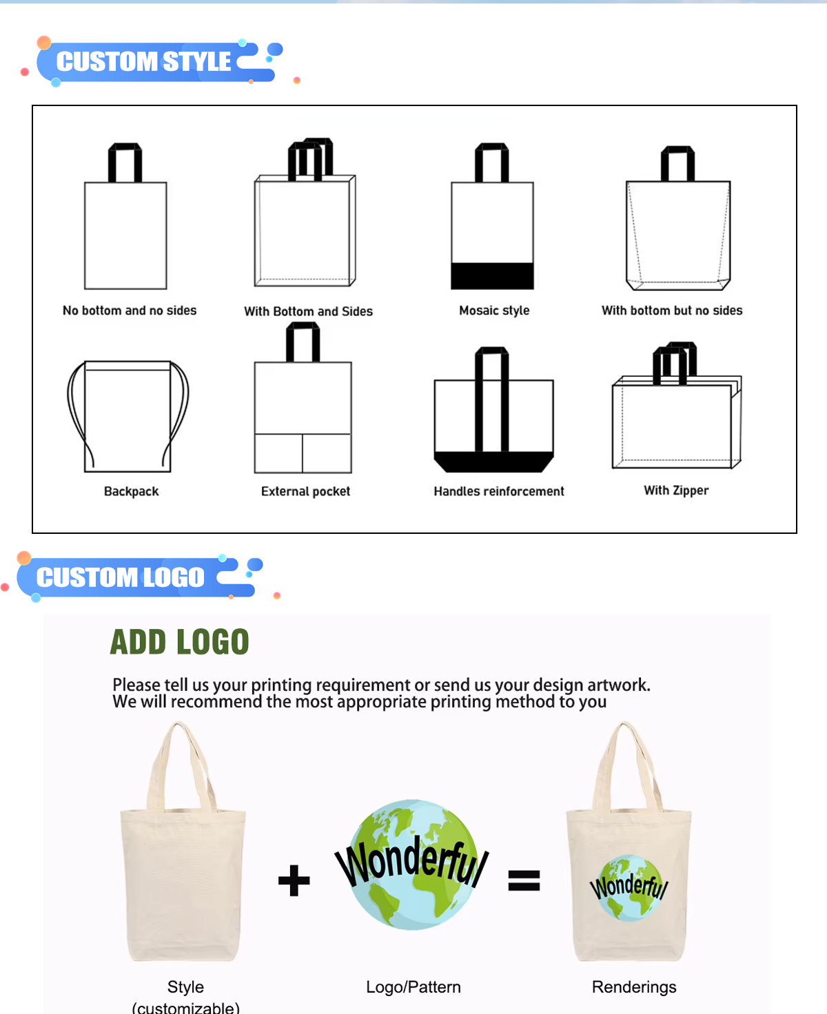 Large Capacity Casual Canvas Tote Bag With Zipper Custom Canvas Bag For Shopping Or Daily Use Beach Tote Bag