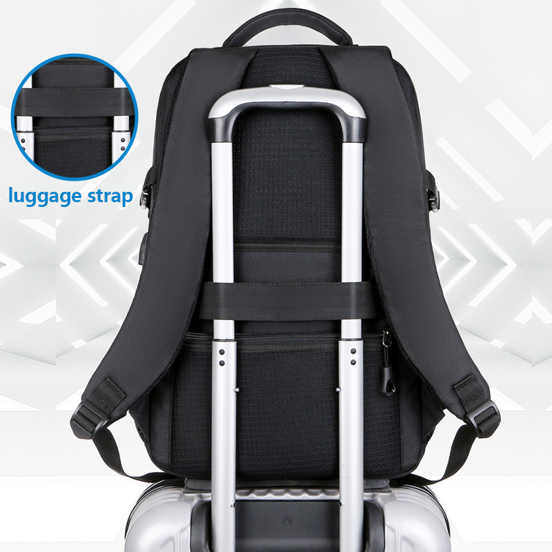 Custom Logo Outdoor Office Design Sports Oxford Black Man Usb Waterproof Bagpack Back Pack Design School Laptop Bag Backpacks