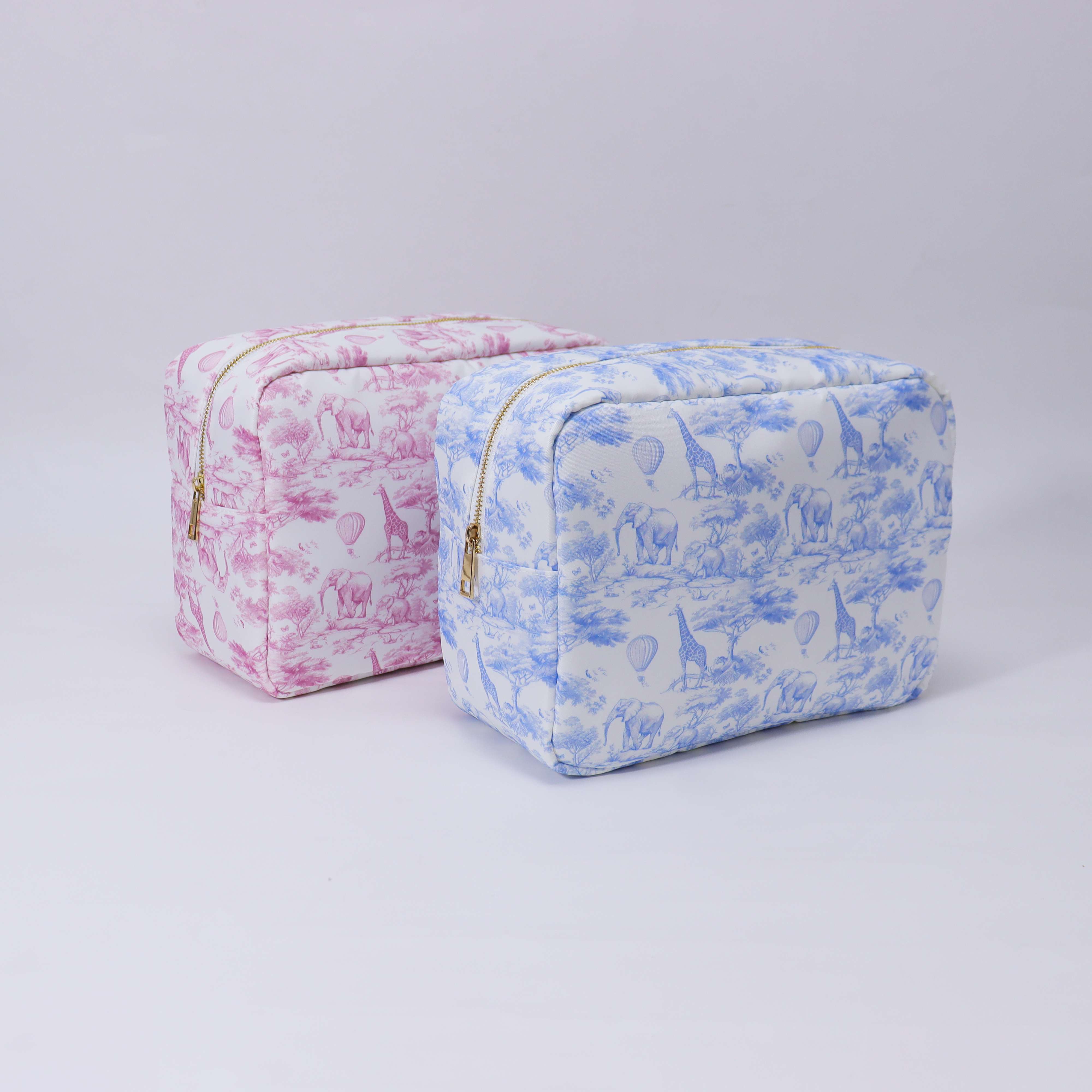 RTS Women Travel 4 Sizes Waterproof Toile Pouchette Zipper Bag Cute Park Gift Cosmetic Organizer Toiletry Pouch Makeup Bag