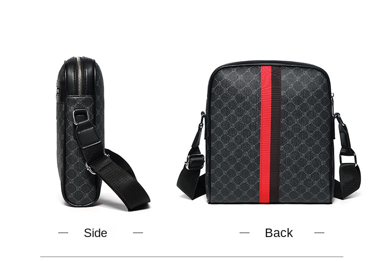 Large Capacity Classic Men's High-End Satchel Fashionable Business Crossbody Shoulder Bag and Messenger Bag Casual Style