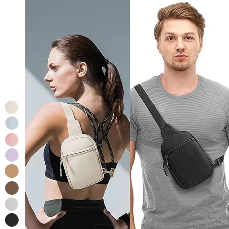 Custom logo Sling Bags for Men Women Small Waterproof Crossbody Shoulder Bags Wholesale Casual Phone Chest Bag Pocket Pouch