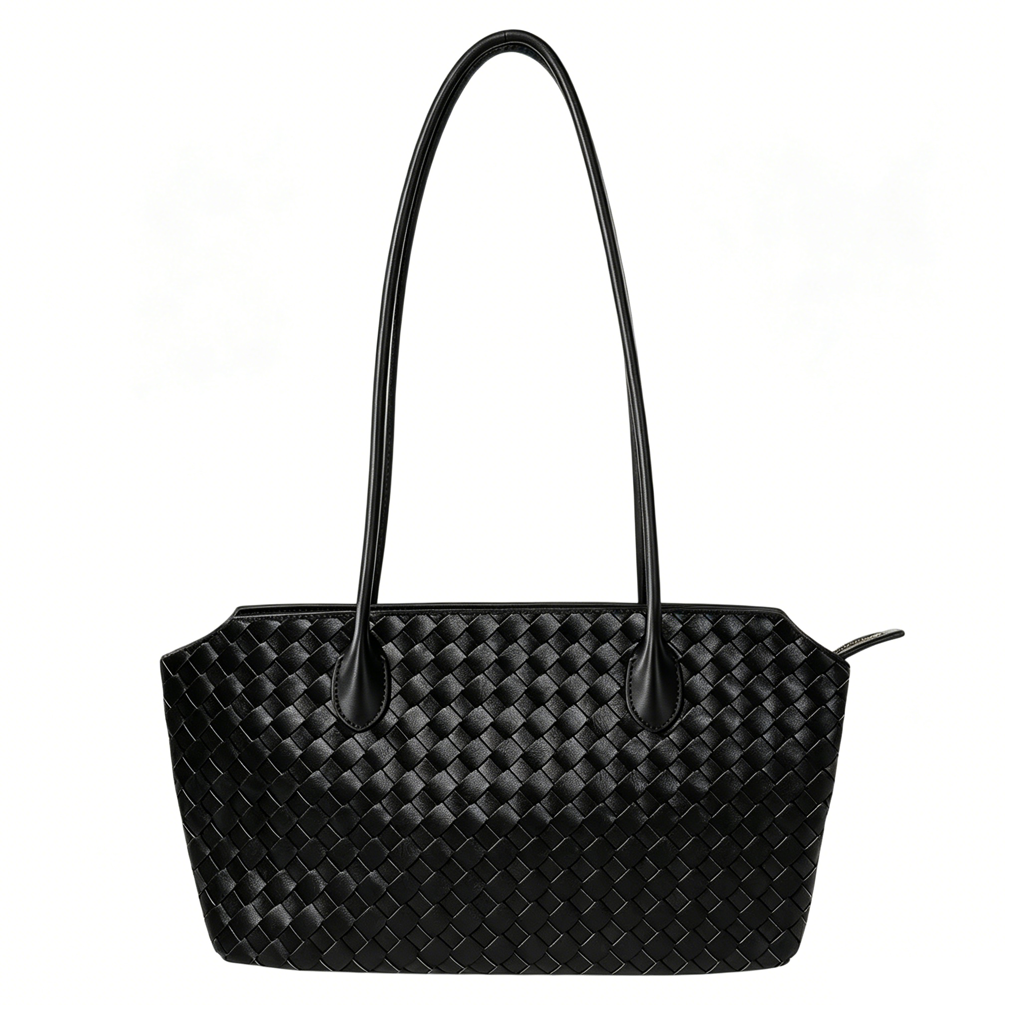 New Trend Large Capacity PU Leather Shoulder Underarm Bag Zipper Closure Fashion Designer Hobo Handbag for Women
