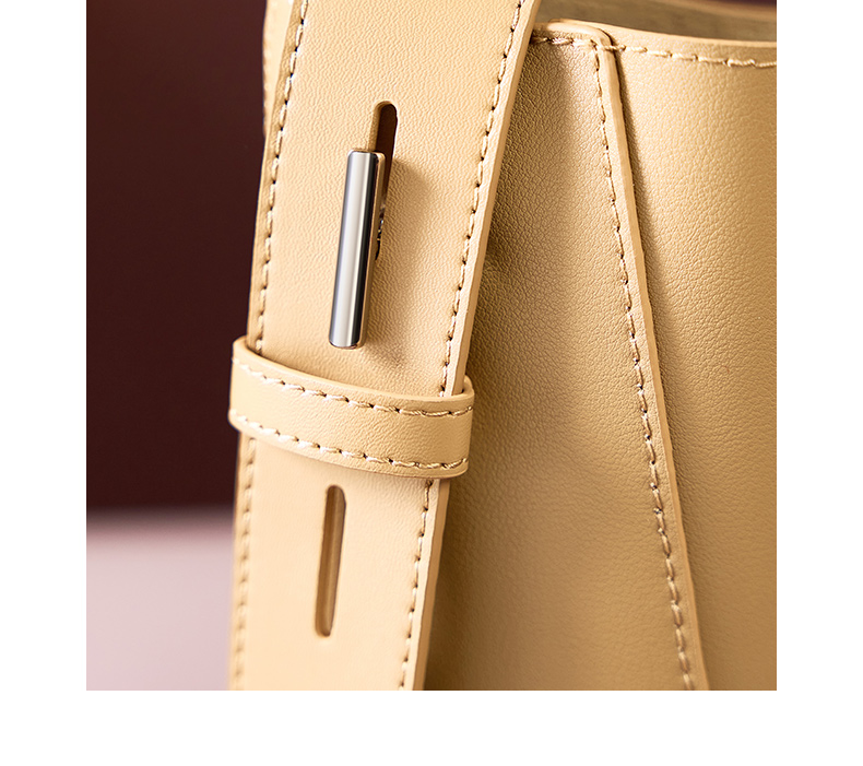Genuine Leather Bucket Bag Showcase 6