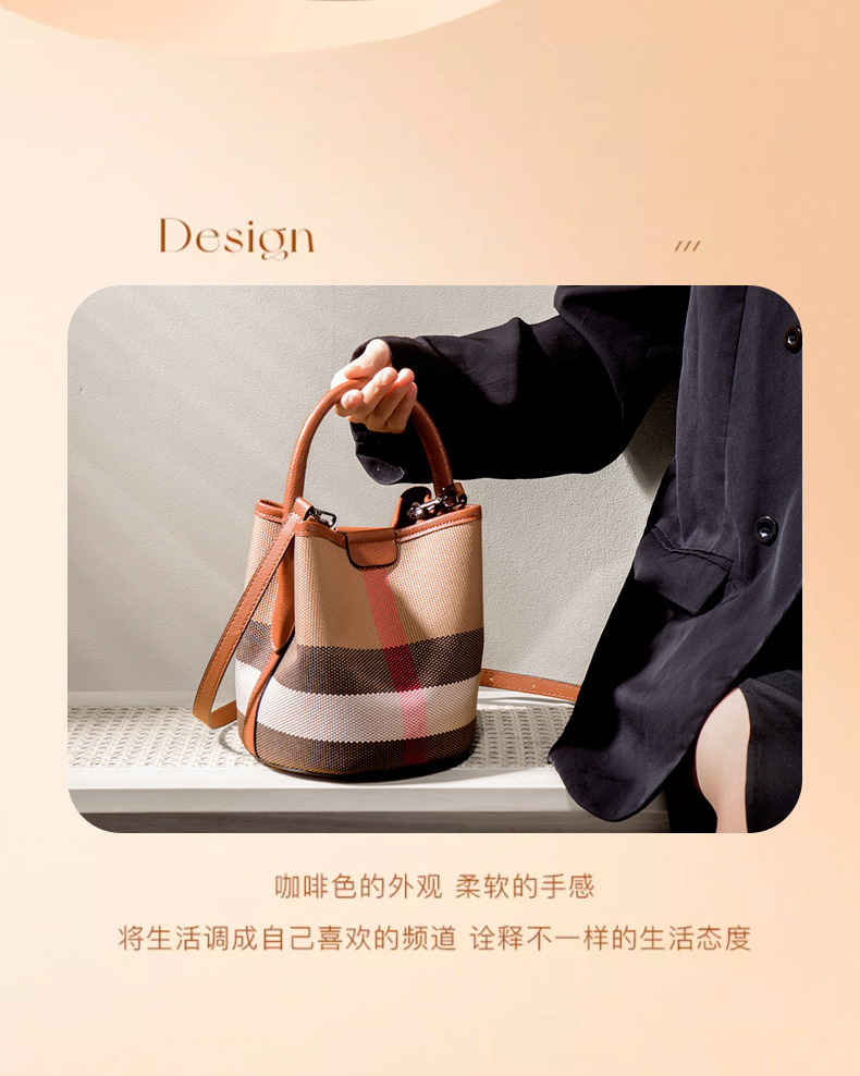 Genuine Leather Bucket Bag View 10