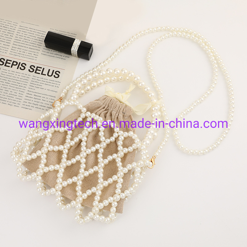 Cheap Women's Cloth Bag Handbag Evening Bag Pearl Mesh Ladies Dress Dinner Fashion Clutch Bag